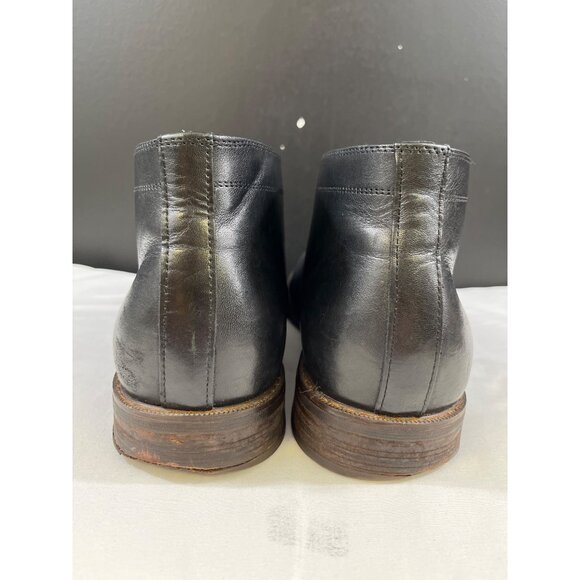 Moretti Black Label Glen Men\'s Black Leather Oxfords Size 12D SKU 6102 main image 6